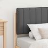 vidaXL Bettgestell mit gepolstertem Kopfteil Dunkelgrau 80 x 200 cm