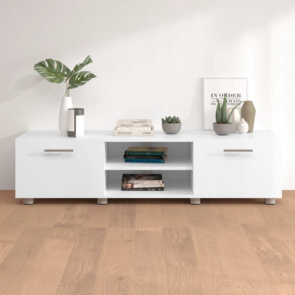 vidaXL TV-Schrank Wei&szlig; 140x40x35 cm Holzwerkstoff
