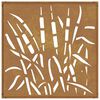 vidaXL Garten-Wanddeko 55x55 cm Cortenstahl Gras-Design