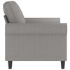 vidaXL 2-Sitzer-Sofa Hellgrau 120 cm Stoff