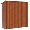 vidaXL Gartenh&uuml;tten Braun 203 x 85,5 x 200 cm Metall