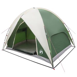 vidaXL Campingzelt mit Regenhaube wasserdicht 4 Personen Gr&uuml;n
