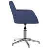 vidaXL B&uuml;rostuhl Drehbar Blau Stoff