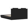 vidaXL Bettgestell mit Kopfteil Schwarz 120x200 cm Holzwerkstoff
