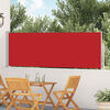 vidaXL Ausziehbare Seitenmarkise 100&times;500 cm Rot
