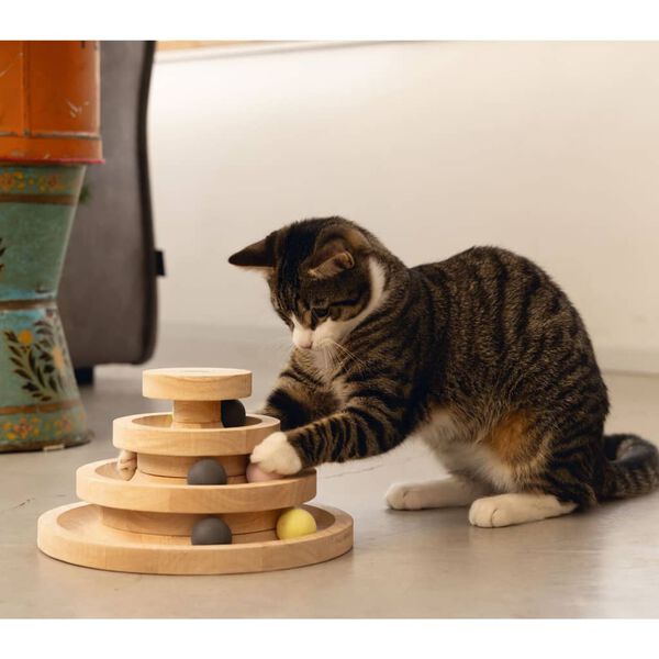 Designed by Lotte Katzen-Spielturm Mia 26x14,5 cm Holz