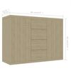 vidaXL Sideboard Sonoma-Eiche 88x30x65 cm Holzwerkstoff