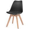 vidaXL Esszimmerst&uuml;hle 2 Stk. Schwarz Kunststoff