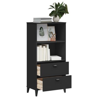 vidaXL Bücherschrank VIKEN Schwarz 60x35x123 cm Holzwerkstoff