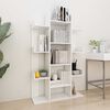 vidaXL B&uuml;cherregal Wei&szlig; 86x25,5x140 cm Holzwerkstoff