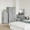 vidaXL Aufbewahrungsschrank Beton Grau 40 x 48 x 105 cm Holzwerkstoff