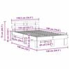 vidaXL Bettrahmen Wachsbraun 135 x 190 cm Massives Kiefernholz