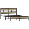vidaXL Bettgestell ohne Matratze Sonoma-Eiche 137x190 cm Holzwerkstoff