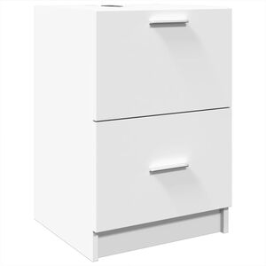vidaXL Waschbeckenunterschrank Wei&szlig; 40x37x59 cm Holzwerkstoff