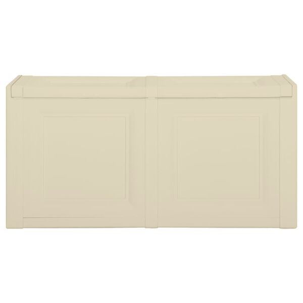 vidaXL Kissenbox Angora-Wei&szlig; 86x40x42 cm 85 L