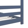 vidaXL Kinder-Bettgestell Grau Massivholz Kiefer 90x200 cm