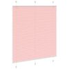 vidaXL Plissee Rosa 120x150 cm Stoffbreite 119,4 cm Polyester
