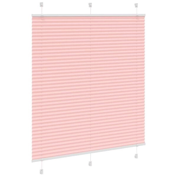 vidaXL Plissee Rosa 120x150 cm Stoffbreite 119,4 cm Polyester
