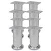 vidaXL Runde Sofabeine 8 Stk. Chrom 120 mm