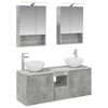 vidaXL Badezimmerschrank-Set 5 stk. Betongrau Holzwerkstoff
