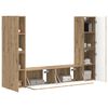 vidaXL TV-Schrankset 6 pcs Artisan-Eiche Holzwerkstoff