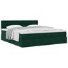 vidaXL Ottoman-Bett mit Matratze Dunkelgr&uuml;n 180x200 cm Samt