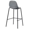 vidaXL 5-tlg. Bar-Set Stoff Hellgrau
