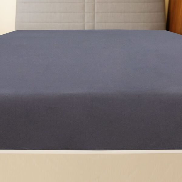 vidaXL Spannbettlaken 2 Stk. Jersey Anthrazit 100x200 cm Baumwolle
