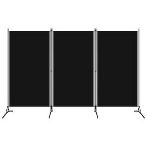 vidaXL 3-tlg. Raumteiler Schwarz 260x180 cm