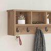 vidaXL Wandmontierter nachttisch Artisan-Eiche 100 x 16 x 26 cm