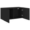 vidaXL TV-Wandschrank Schwarz 80x30x41 cm