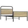 vidaXL Bettgestell ohne Matratze 90x190 cm Sonoma-Eiche Holzwerkstoff