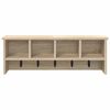 vidaXL Wandmontierter Kleiderst&auml;nder Sonoma-Eiche 75 x 16 x 26 cm