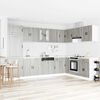 vidaXL Waschbecken-Unterschrank mit T&uuml;r Porto Grau 80 x 46 x 81.5 cm