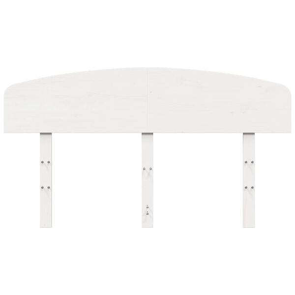vidaXL Kopfteil Wei&szlig; 150 cm Massivholz Kiefer