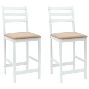vidaXL Esszimmerst&uuml;hle 2 pcs Wei&szlig; 40 x 47,5 x 99,5 cm