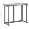 vidaXL 2-tlg. Bistro-Set Massivholz Akazie Grau