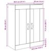 vidaXL Wandschrank Artisan-Eiche 69,5 x 34 x 90 cm Holzwerkstoff