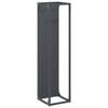 vidaXL Brennholzregal Anthrazit 25x25x100 cm Kaltgewalzter Stahl