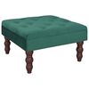 vidaXL Hocker Dunkelgr&uuml;n 60x60x36 cm Samt