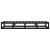 vidaXL Massivholzbett Schwarz 75x190 cm