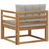 vidaXL Outdoor Mittelsofa Massivholz Akazie Natur