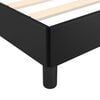 vidaXL Bettgestell mit Kopfteil ohne Matratze Schwarz 100x200 cm