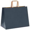 vidaXL Papiertragetaschen 250 Stk. mit Henkeln Blau 32x17x25 cm