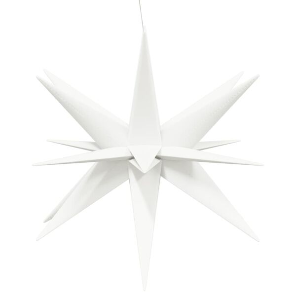 vidaXL LED-Weihnachtssterne 3 Stk. Faltbar Wei&szlig; 100 cm