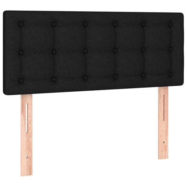 vidaXL Kopfteil Schwarz 90x5x78/88 cm Stoff