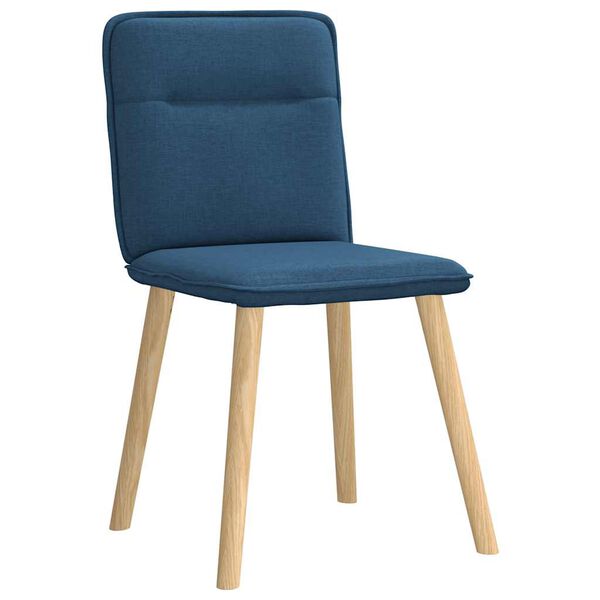 vidaXL Esszimmerst&uuml;hle 6 Stk. Blau Stoff