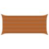 vidaXL Sonnensegel Orange und Braun 4,5 x 2 m 100 % Polyester Oxford