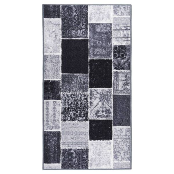 vidaXL Teppichl&auml;ufer Grau 80x200 cm