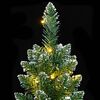 vidaXL K&uuml;nstlicher Weihnachtsbaum Schlank 300 LEDs 240 cm